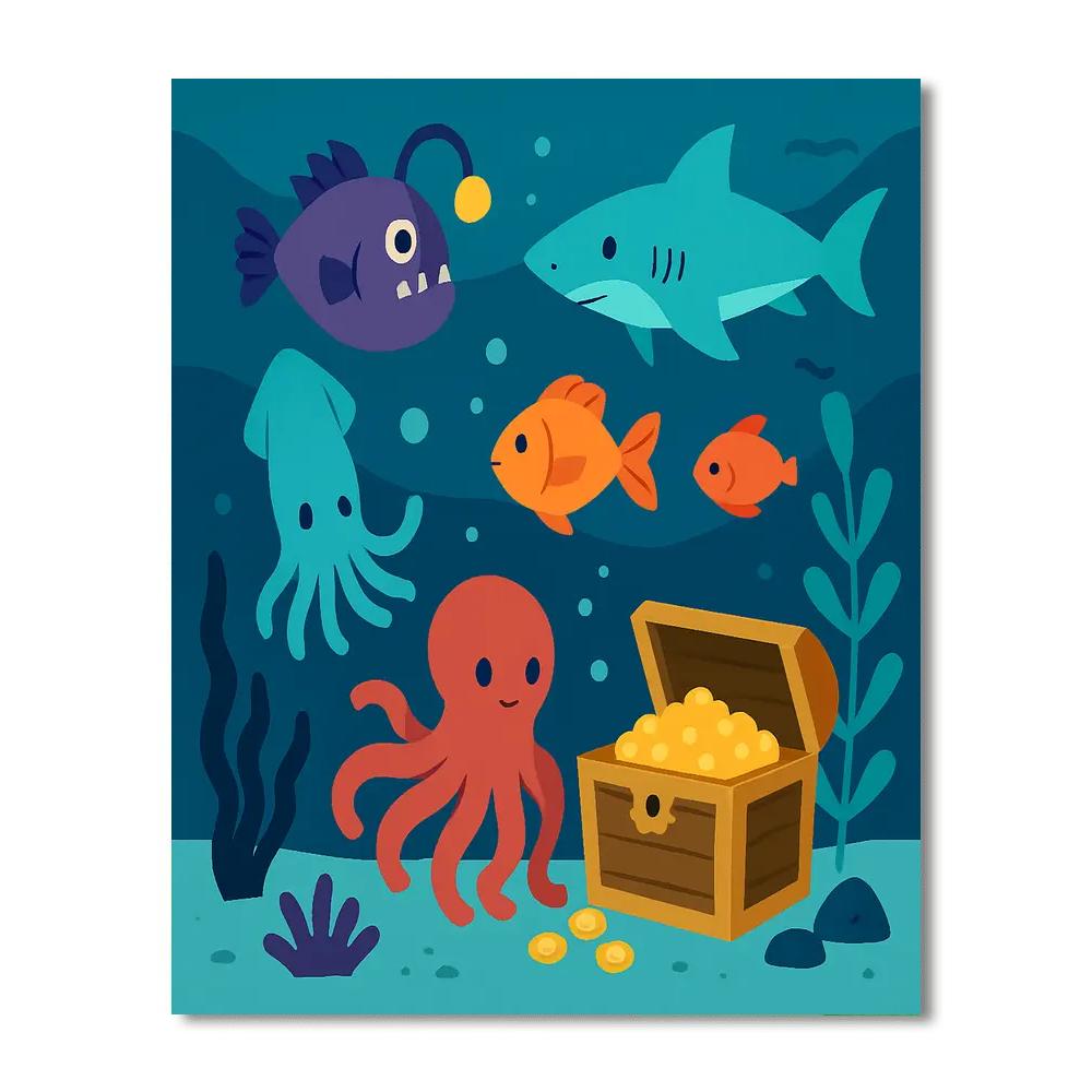 Deep Sea Dive Paint By Color
