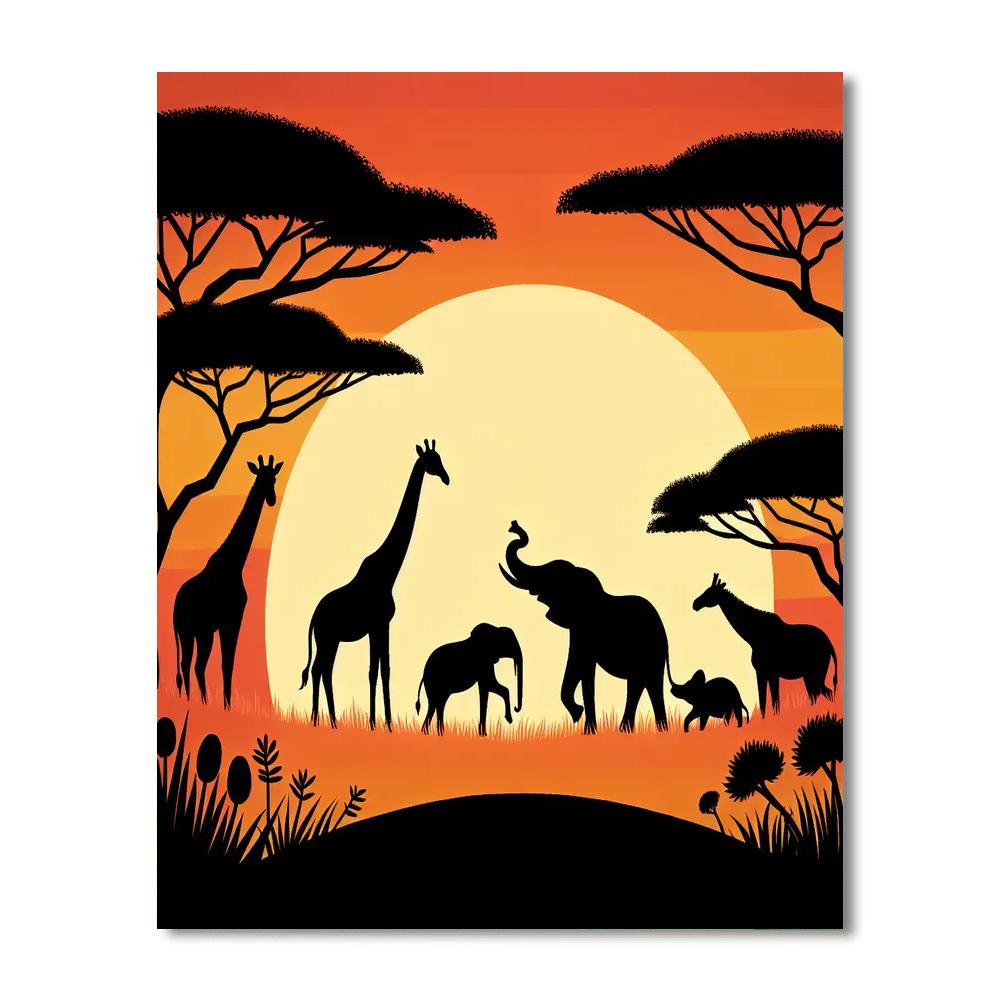 Sunset Safari Experience Paint By Numbers