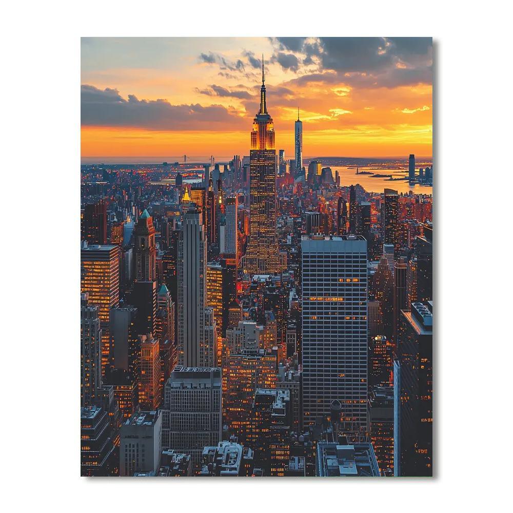 Empire State Building Observation Deck Painting Number Kit