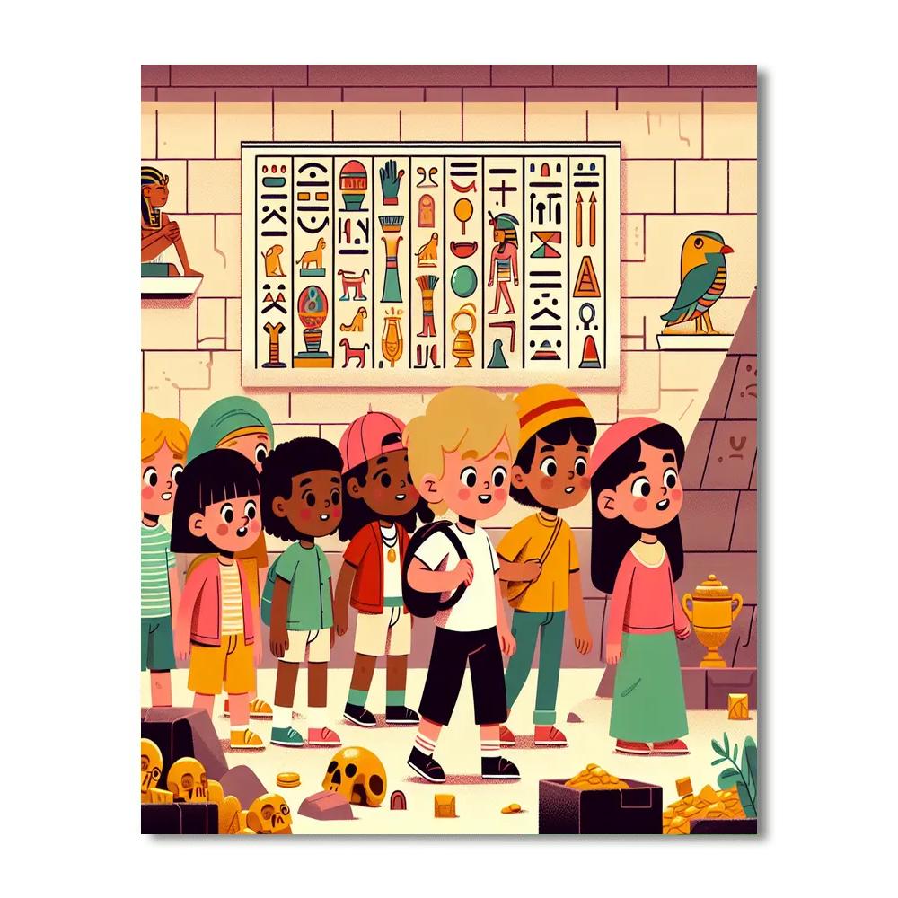 Ancient Egyptian Discovery Number Painting
