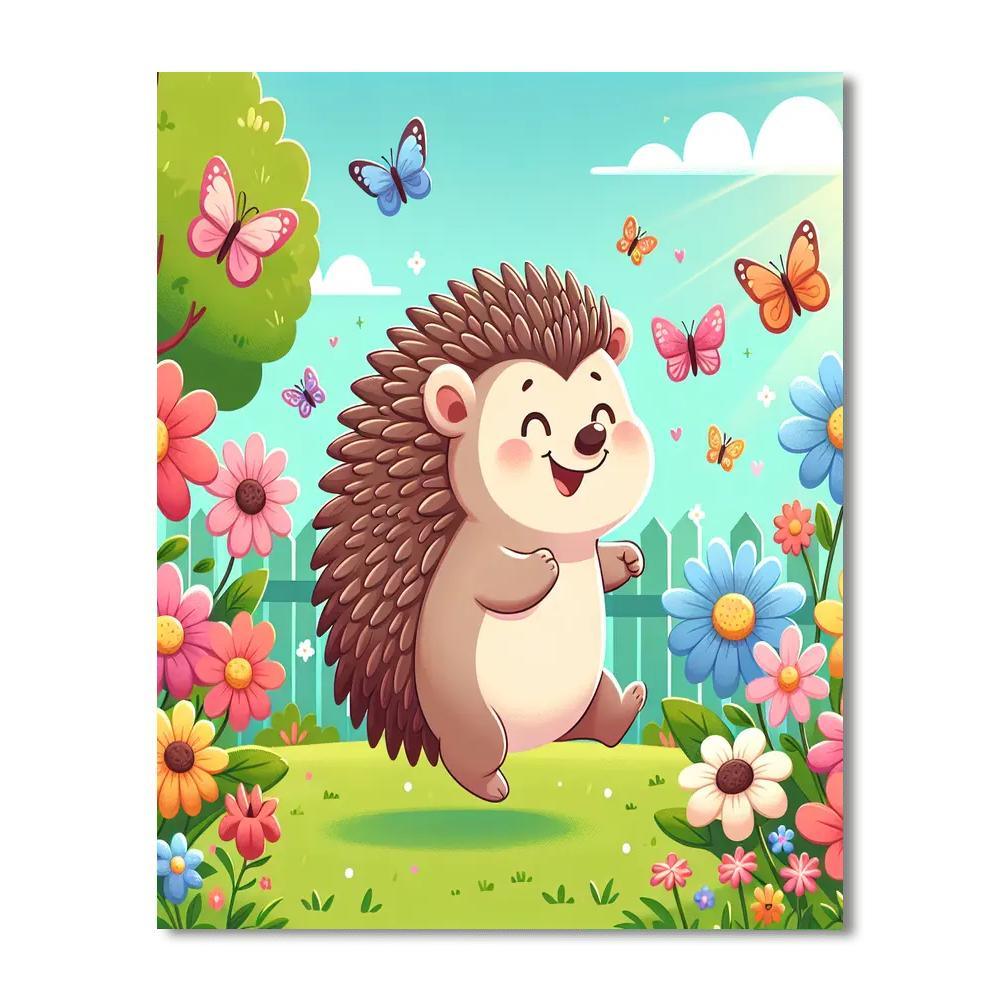 Adventurous Hedgehog Trail Paint By Number