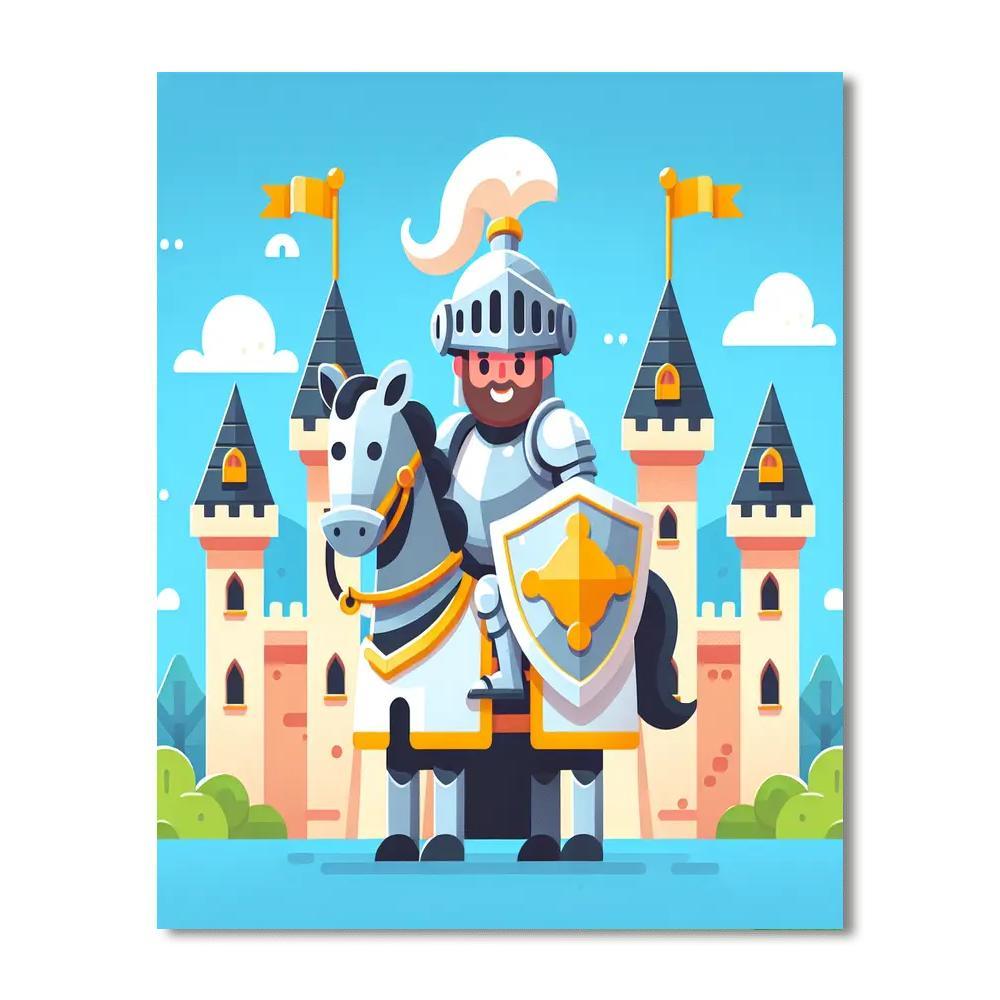 Royal Knight's Quest Painting By Numbers Kit