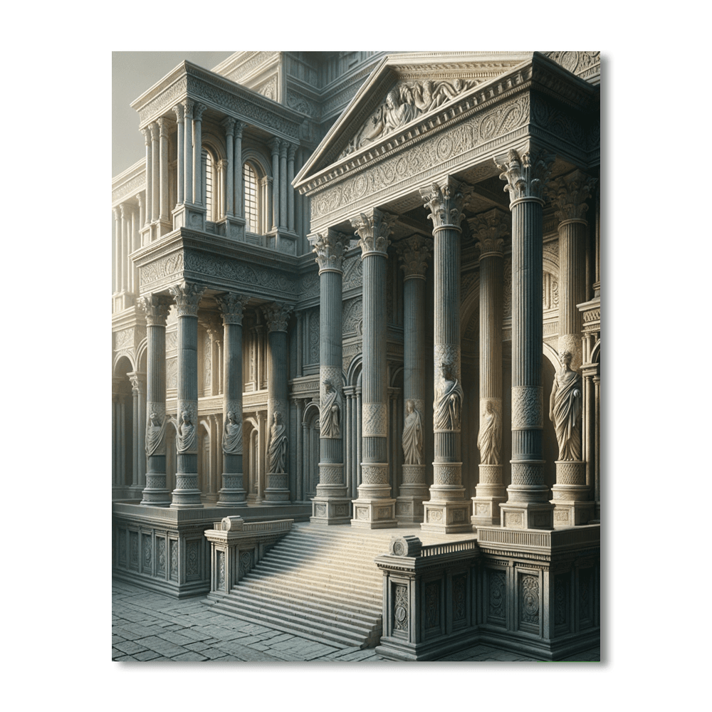 Timeless Roman Elegance Numbered Painting Kits