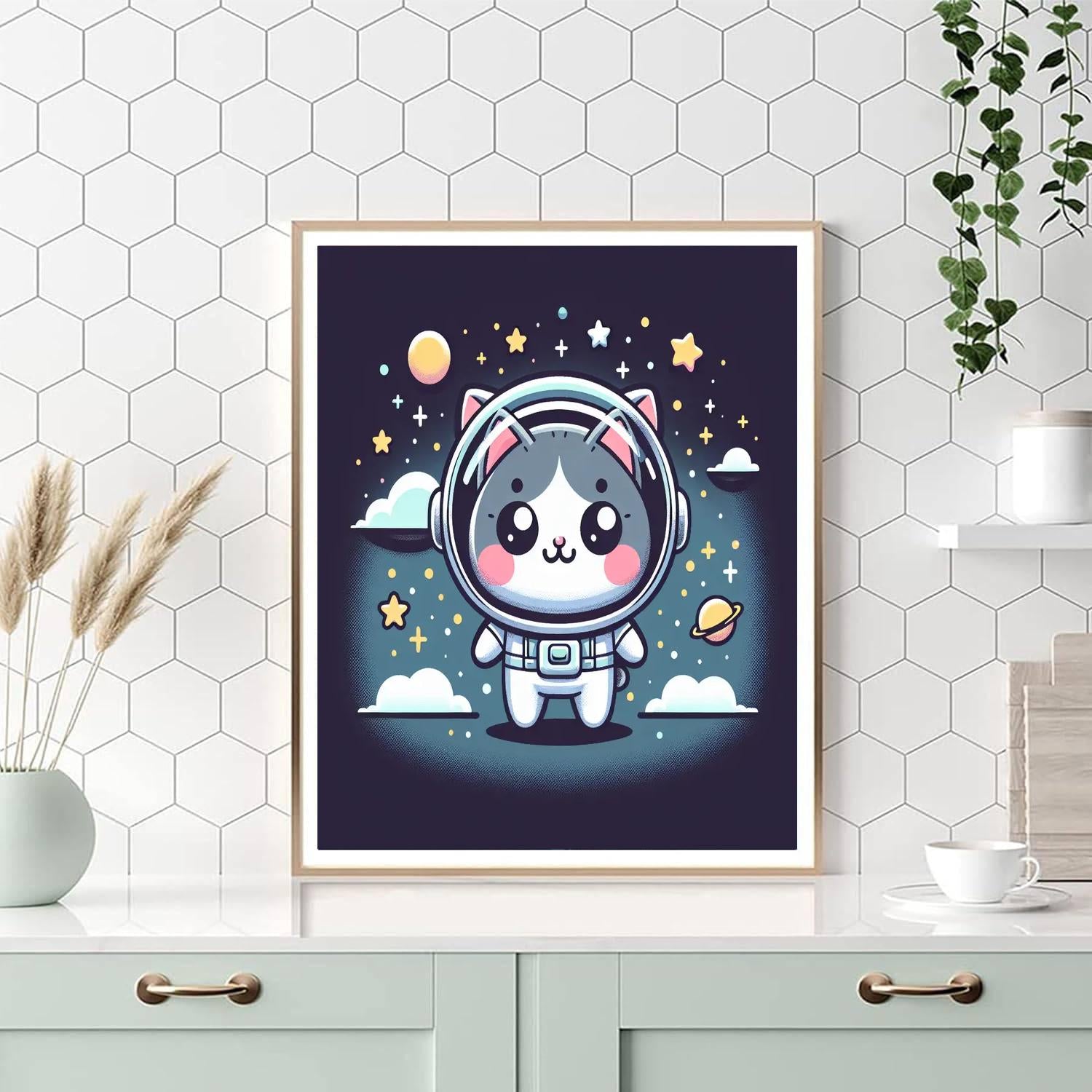 Galaxy Explorer Cat Paint By Numbers