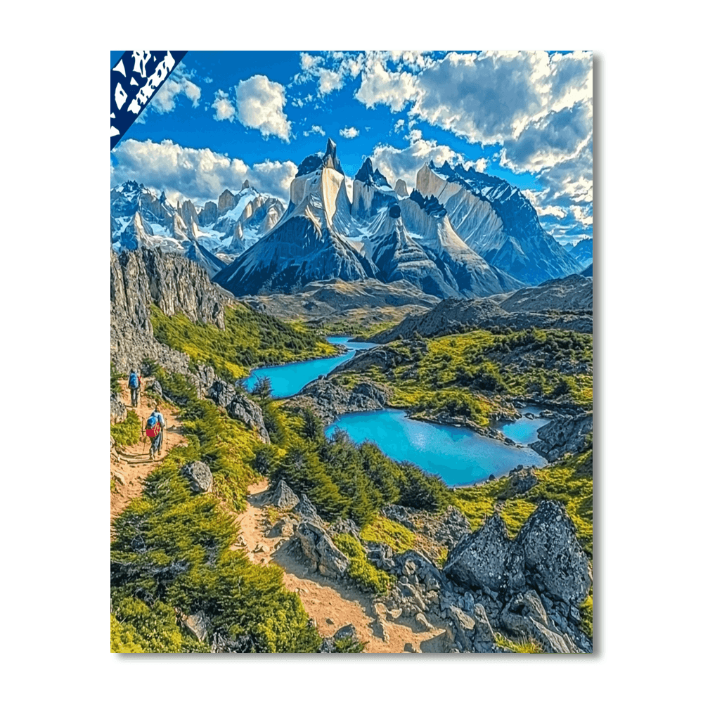 Hiking In Torres Del Paine National Park - Chile DIY Paint By Numbers