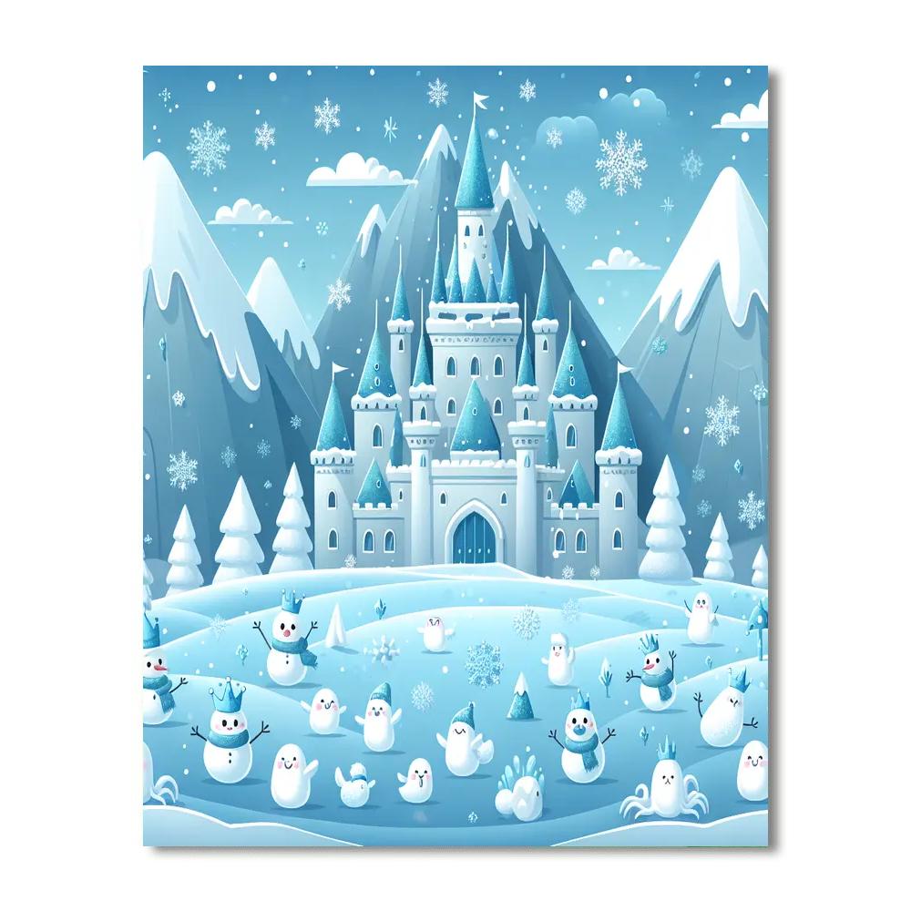 Ice Kingdom Wonders DIY Paint By Numbers