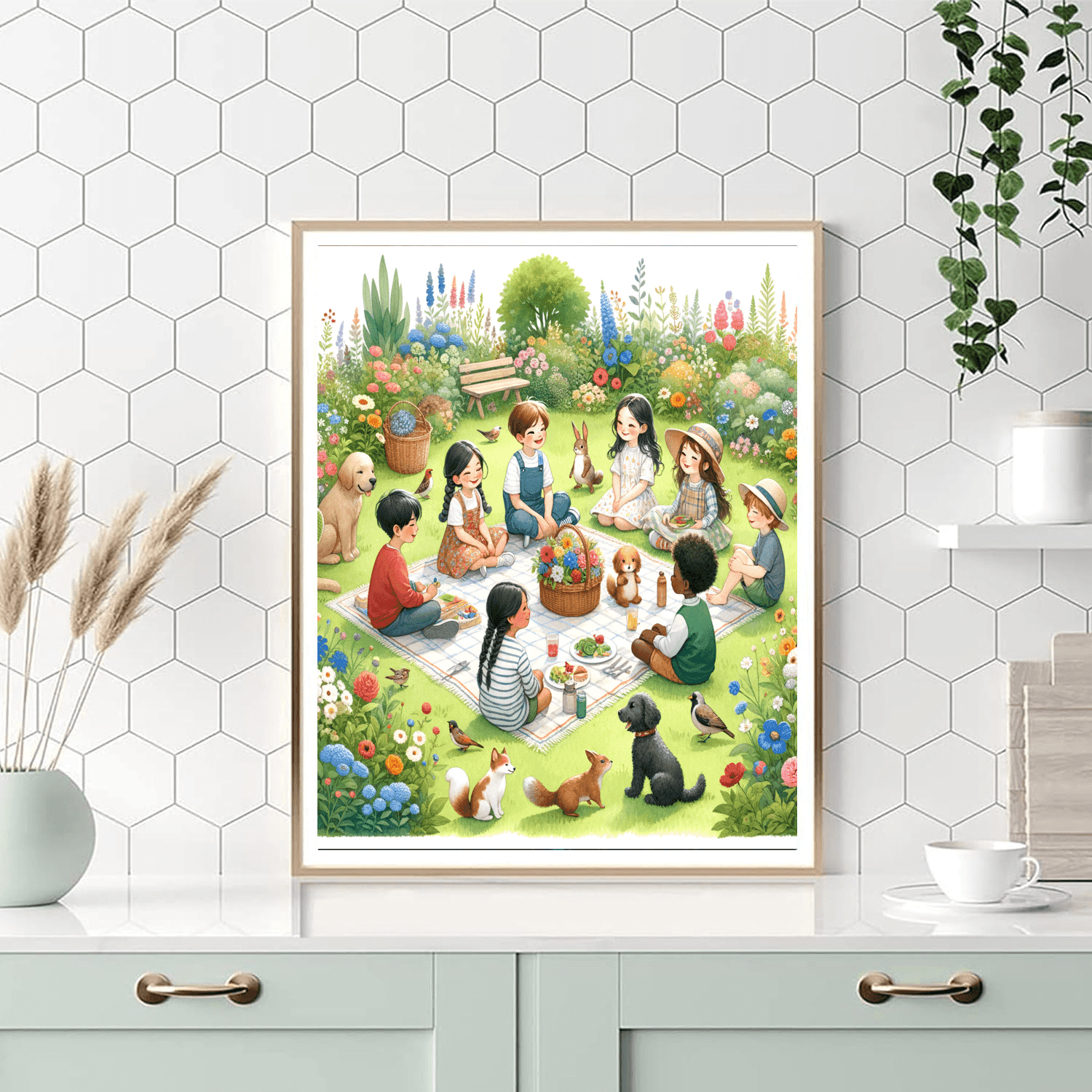 Garden Picnic - DIY Painting By Numbers Kit