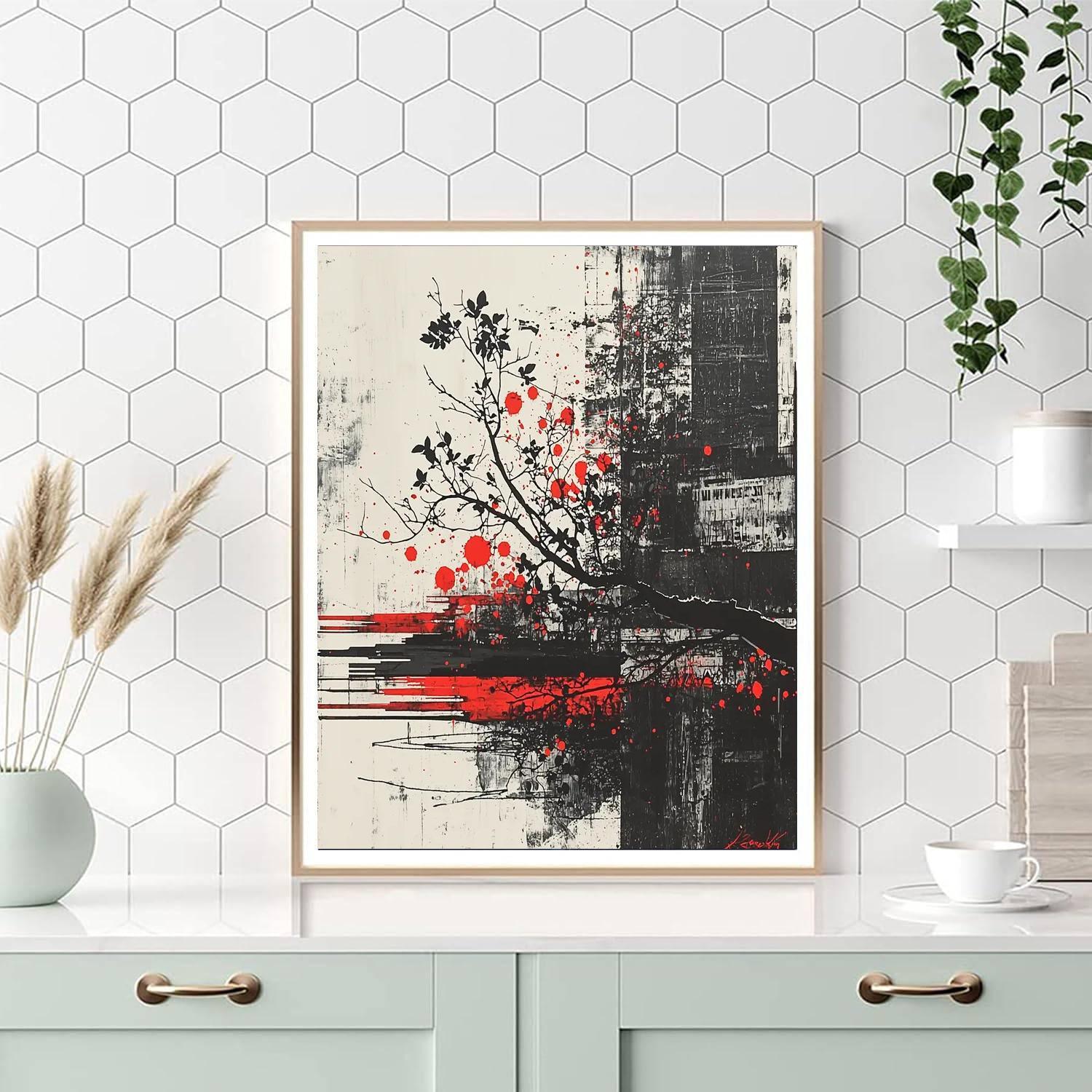 Banksy Inspired Nature's Resilience  Paint By Number