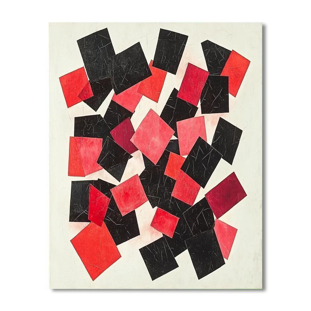 Kazimir Malevich Inspired Fragments Of Form  Paint By Numbers