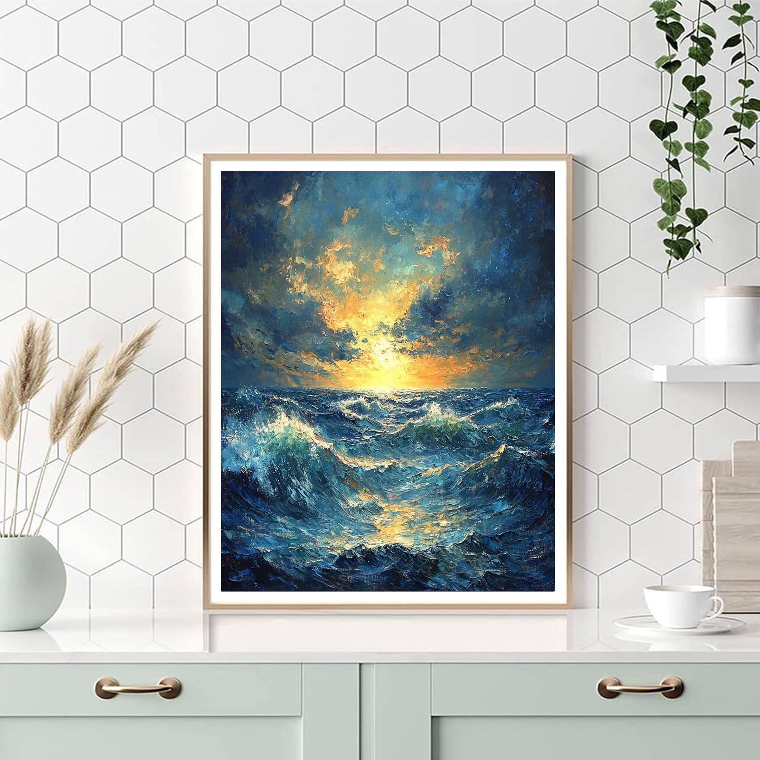 J.M.W. Turner Inspired Turner's Tempestuous Seas  Numbered Painting Kits