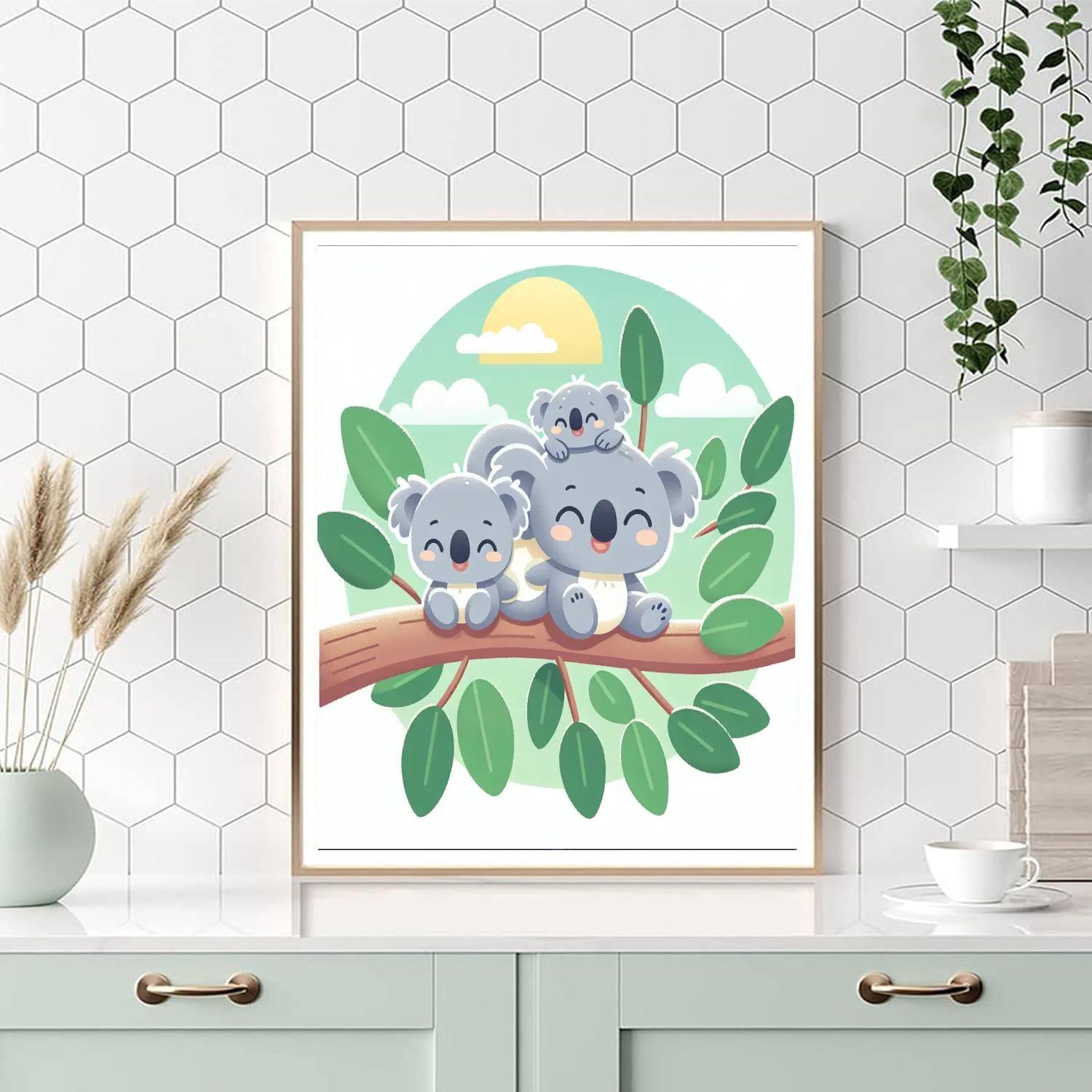 Curious Koala Family Paint By Number