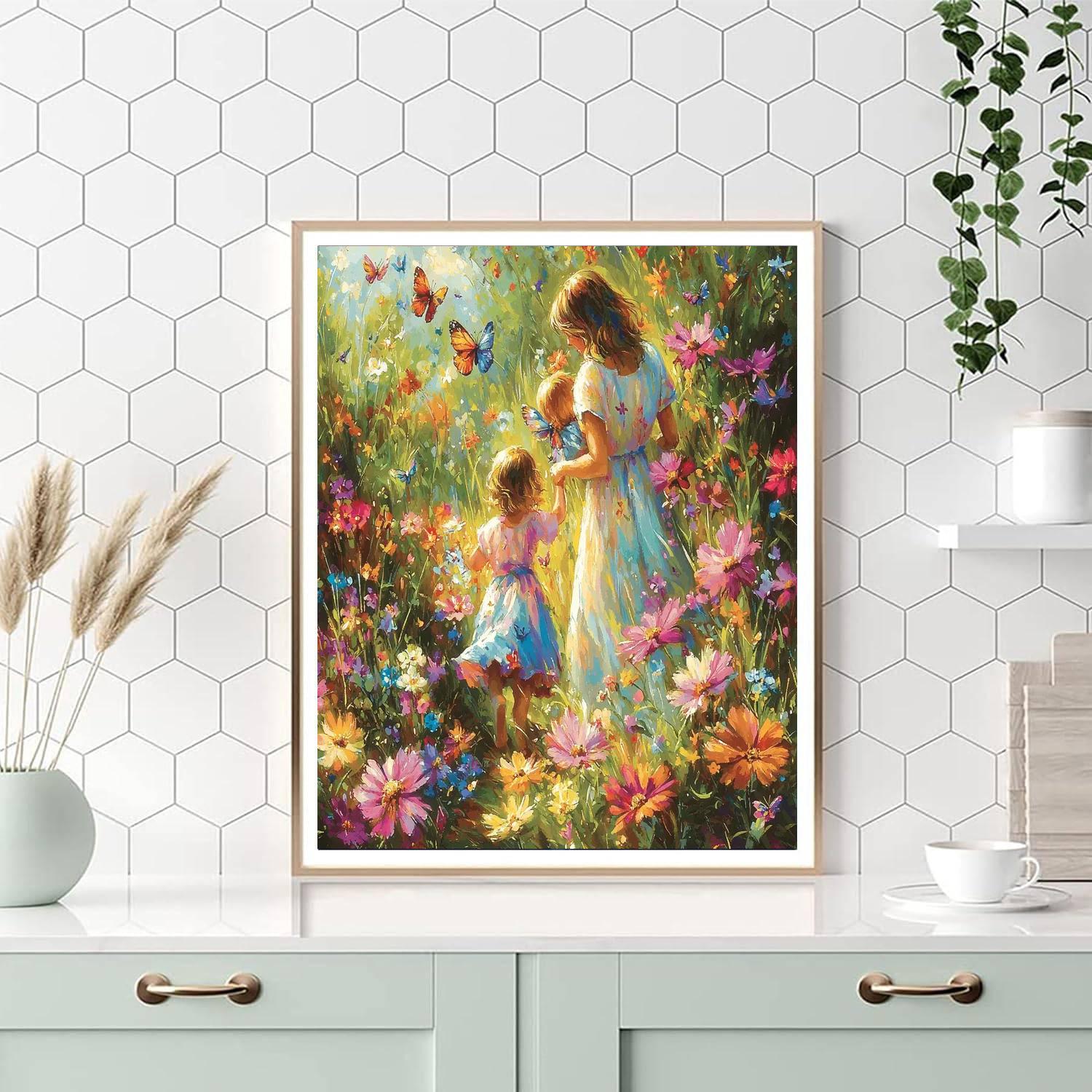 Mom's Magical Garden Numbered Painting Kits