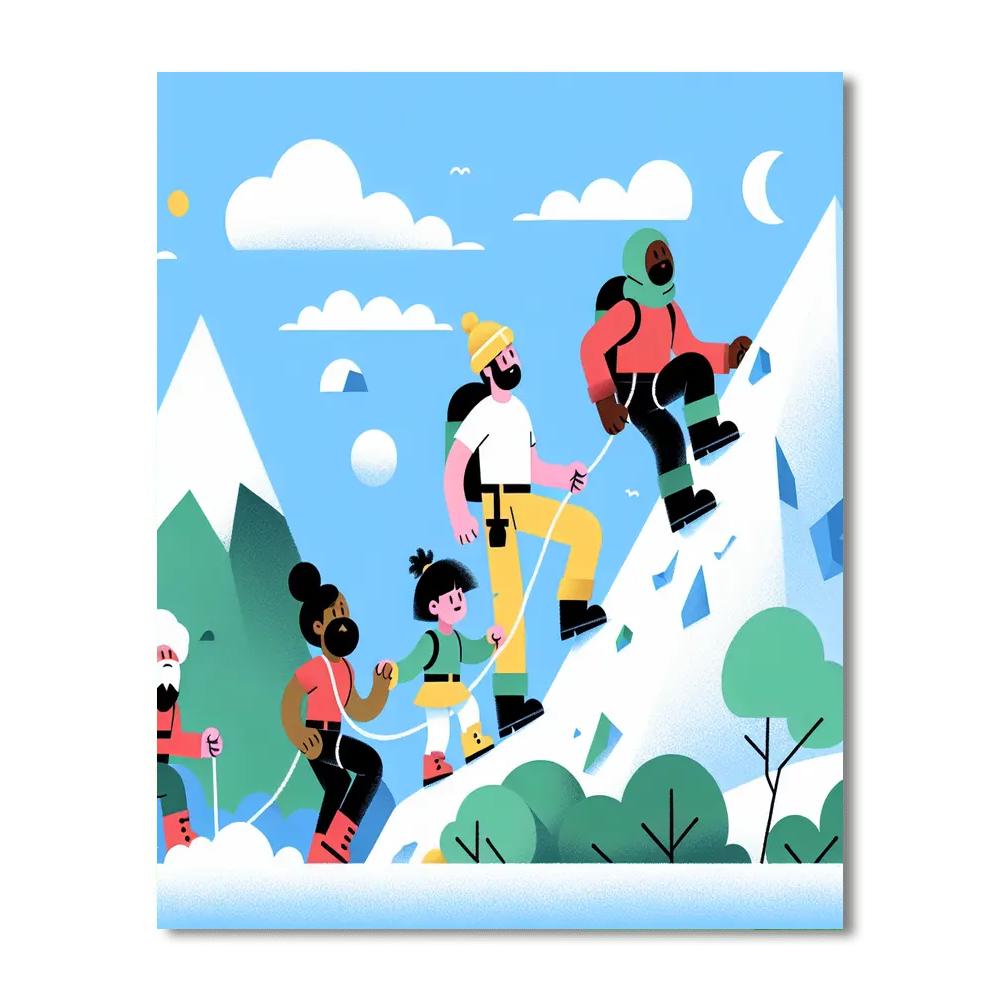 Daring Mountain Expedition Paint By Numbers Kits