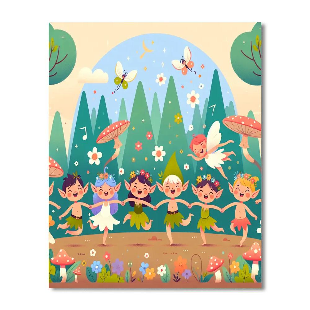Woodland Pixie Party Paint By Numbers