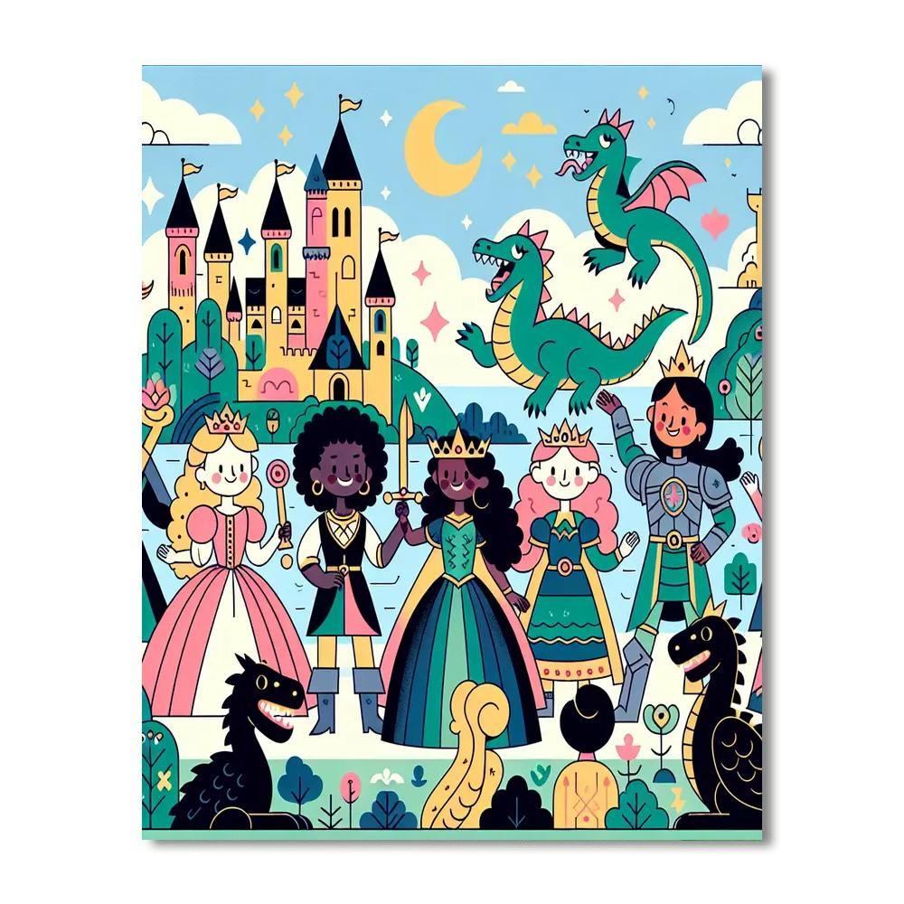 Fairytale Kingdom Fun Paint By Color