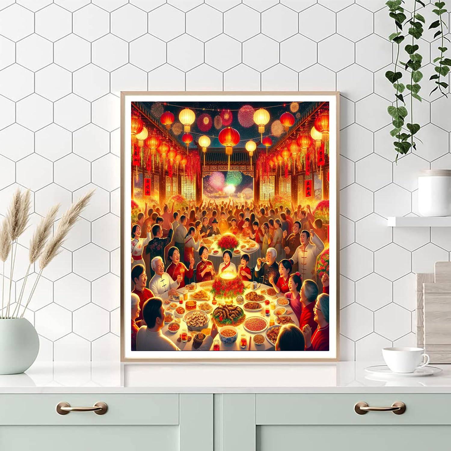 Jubilant Spring Festival - China Paint By Number