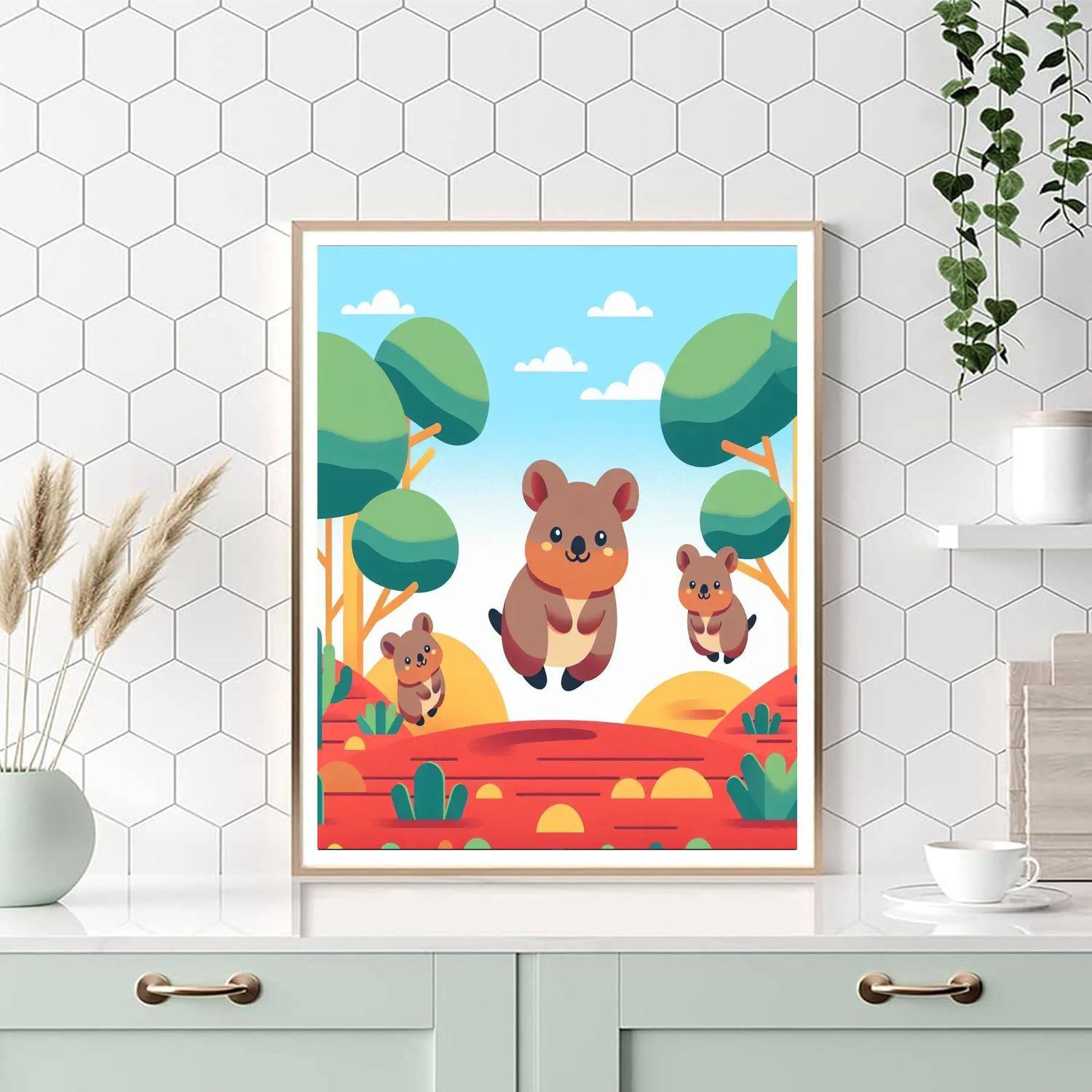 Quirky Quokka Quest Numbered Painting Kits