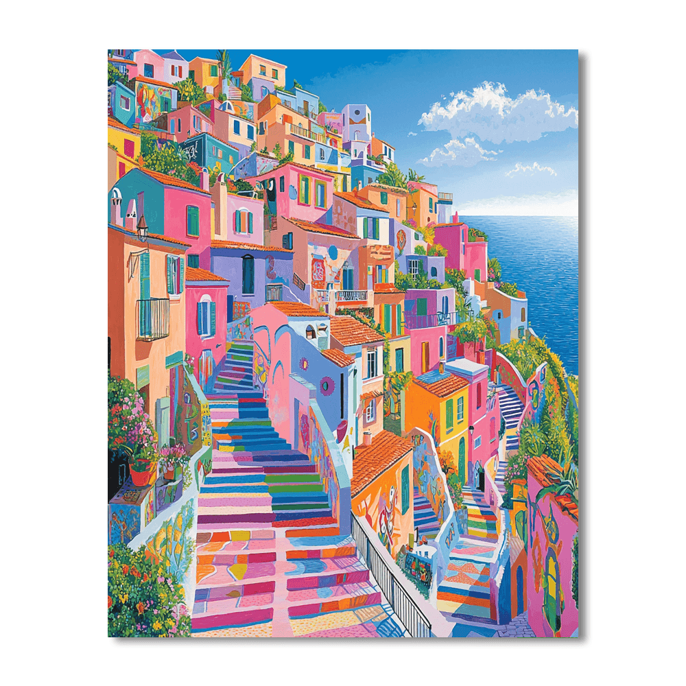 Gamcheon Culture Village - Busan Numbered Painting Kits