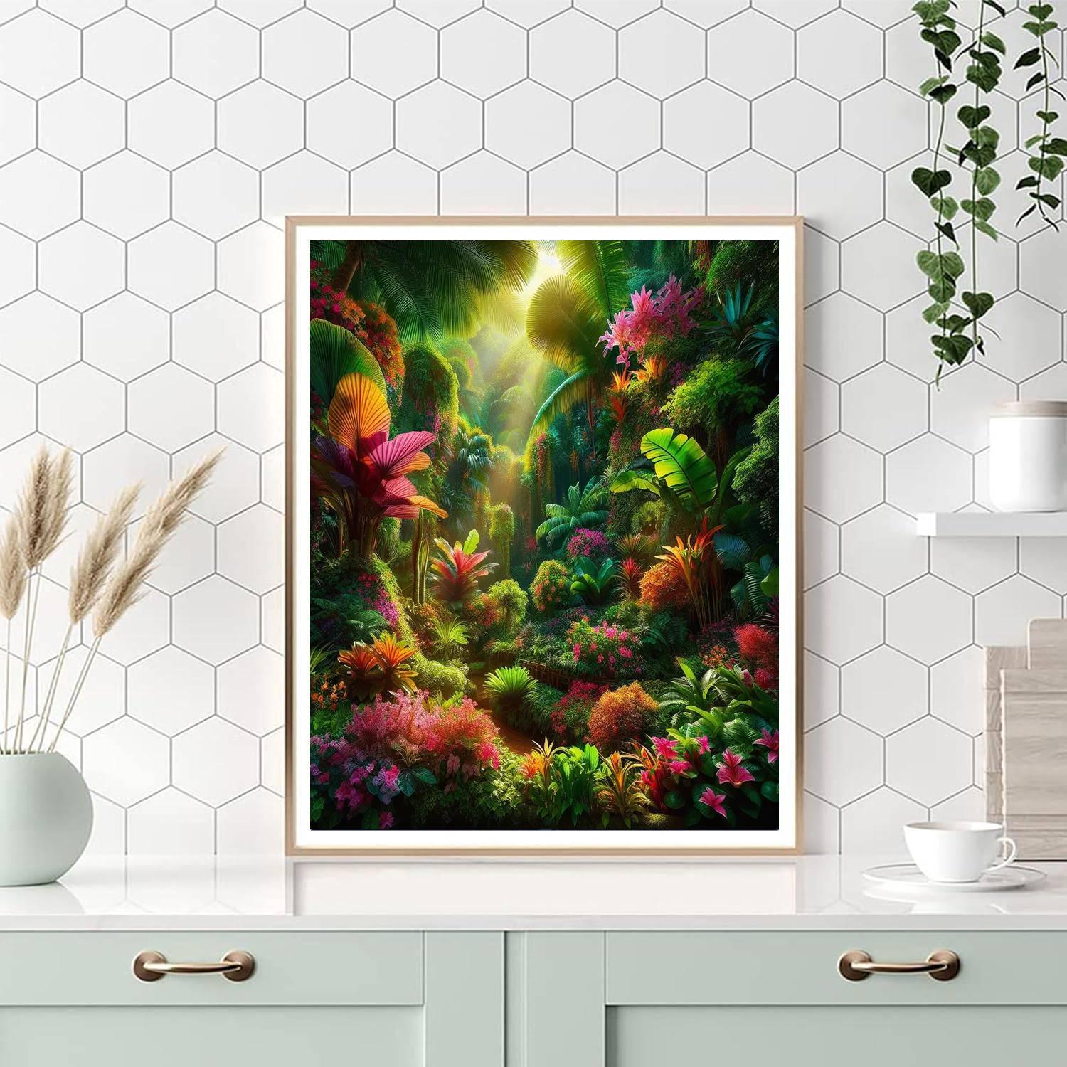 Verdant Oasis Painting Number Kit