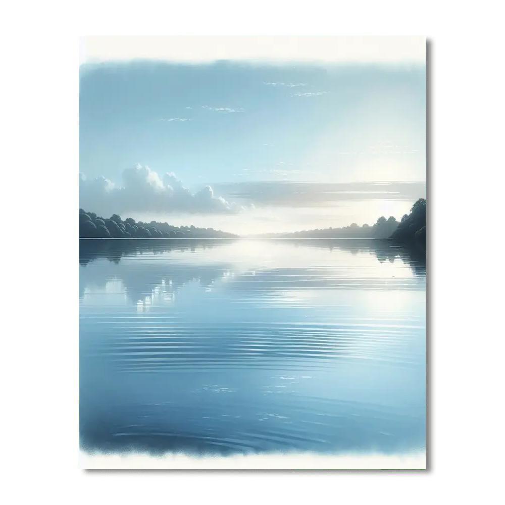 Reflections Of Calm Waters Number Painting