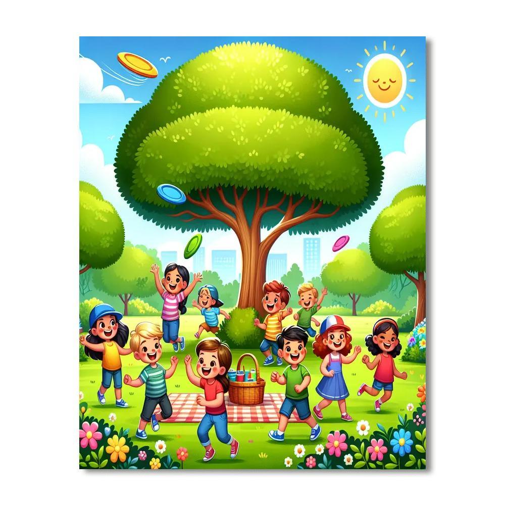 Sunny Park Adventure Paint By Number