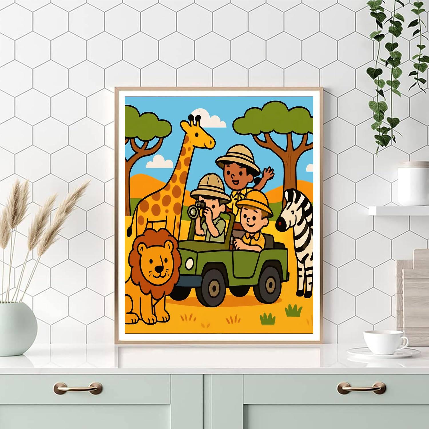 Safari Discoveries Paint By Numbers Art