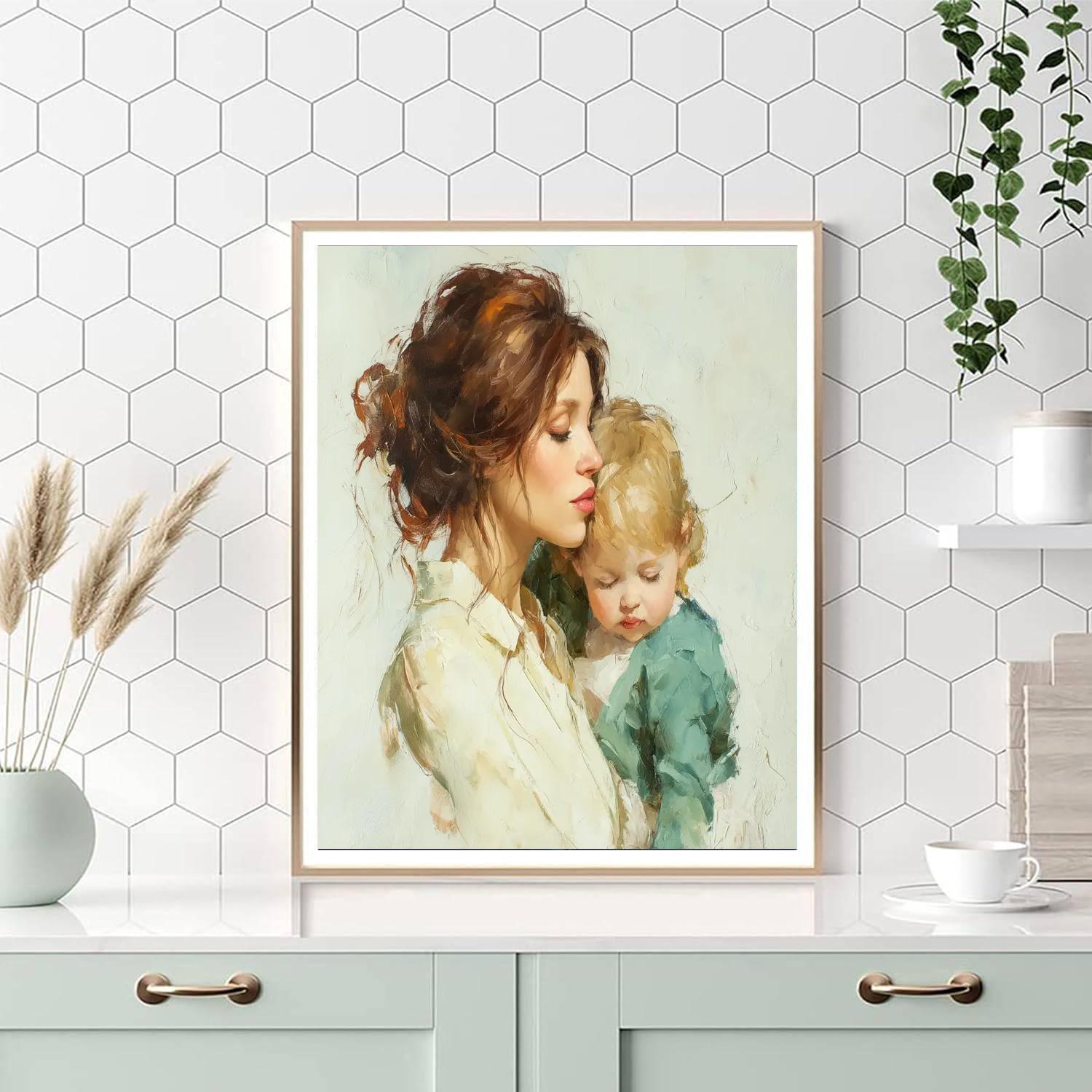 Warmth Of A Mother's Touch Numbered Painting Kits