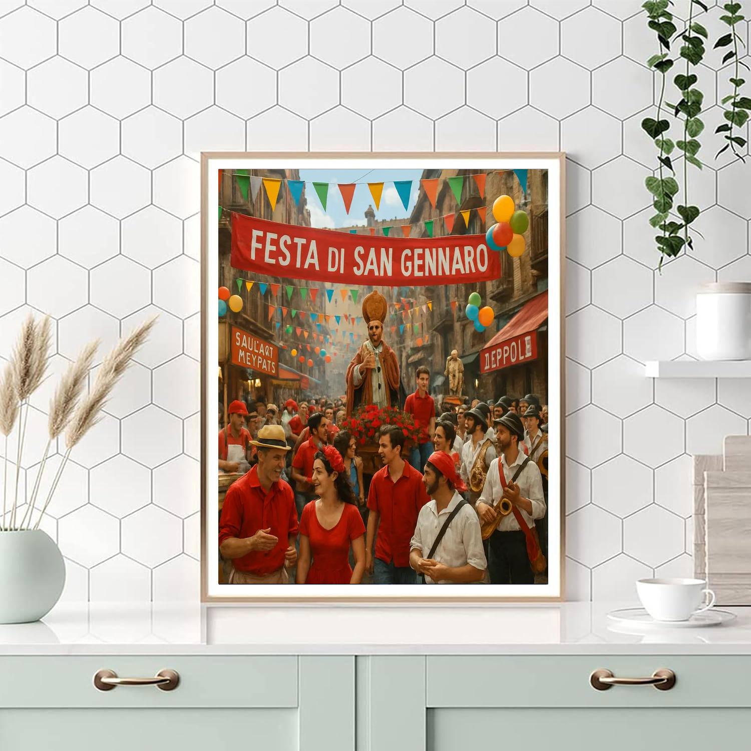Festa Di San Gennaro - Italy Paint By Numbers Art