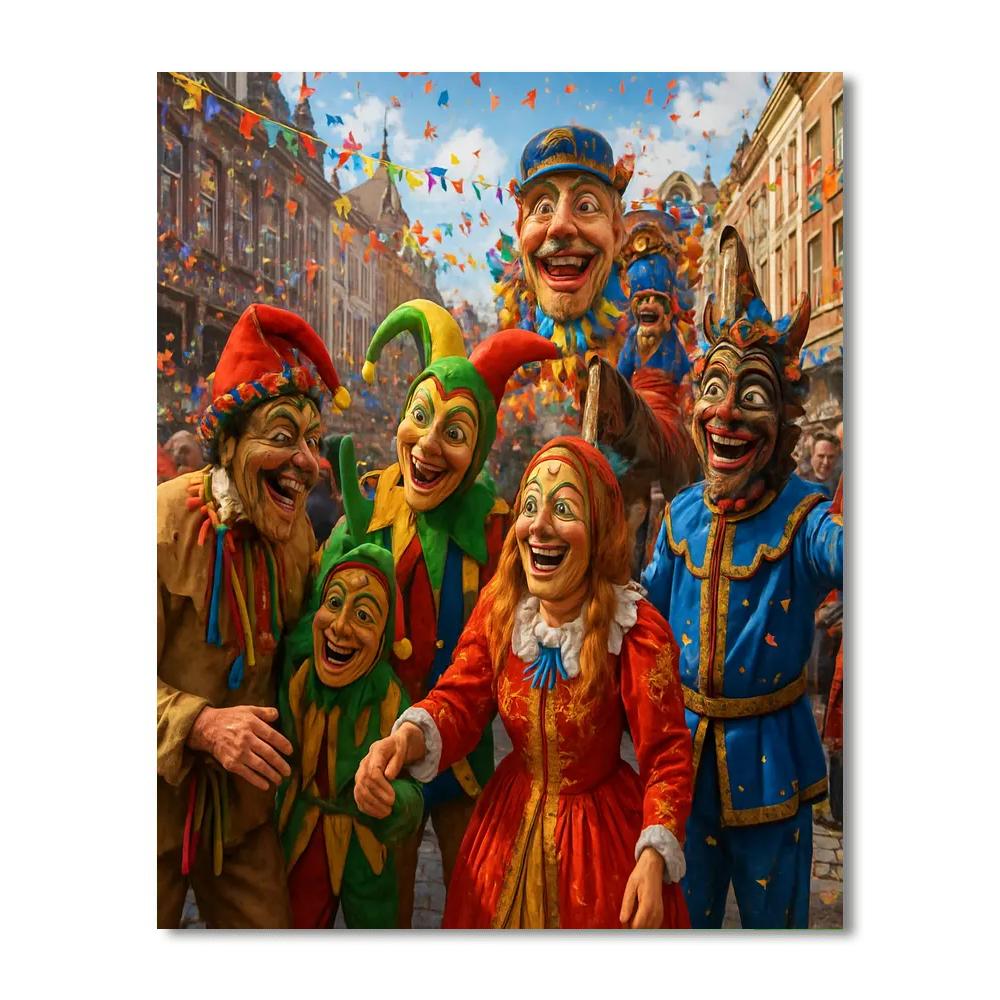 Carnival Of Flanders - Belgium Paint By Numbers Kits