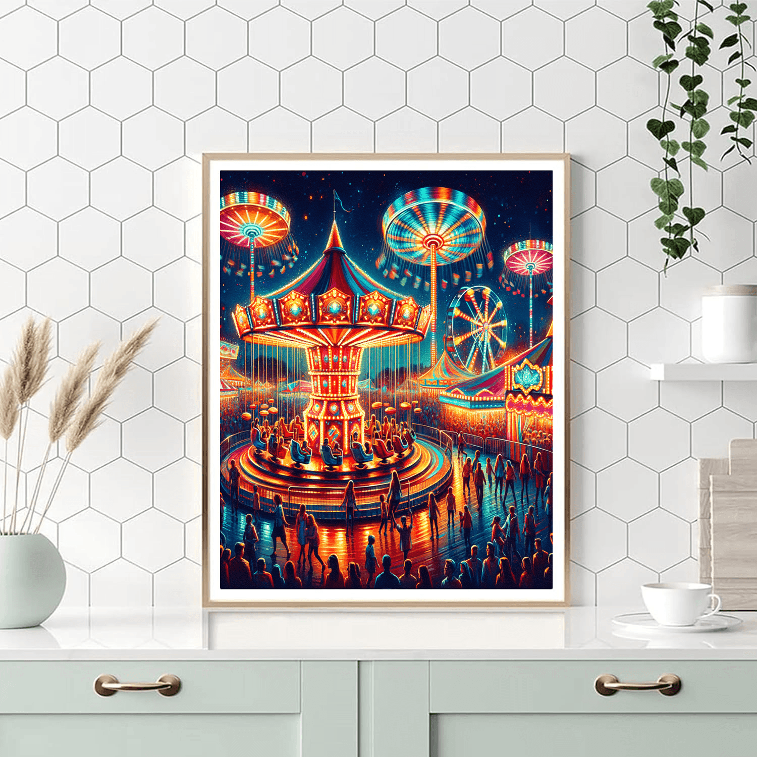 Fanciful Fairground Paint By Numbers