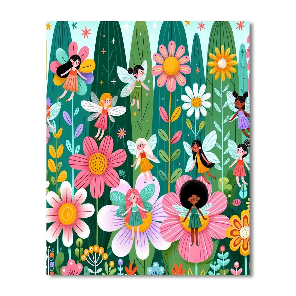 Magical Fairy Tale Garden DIY Paint By Numbers