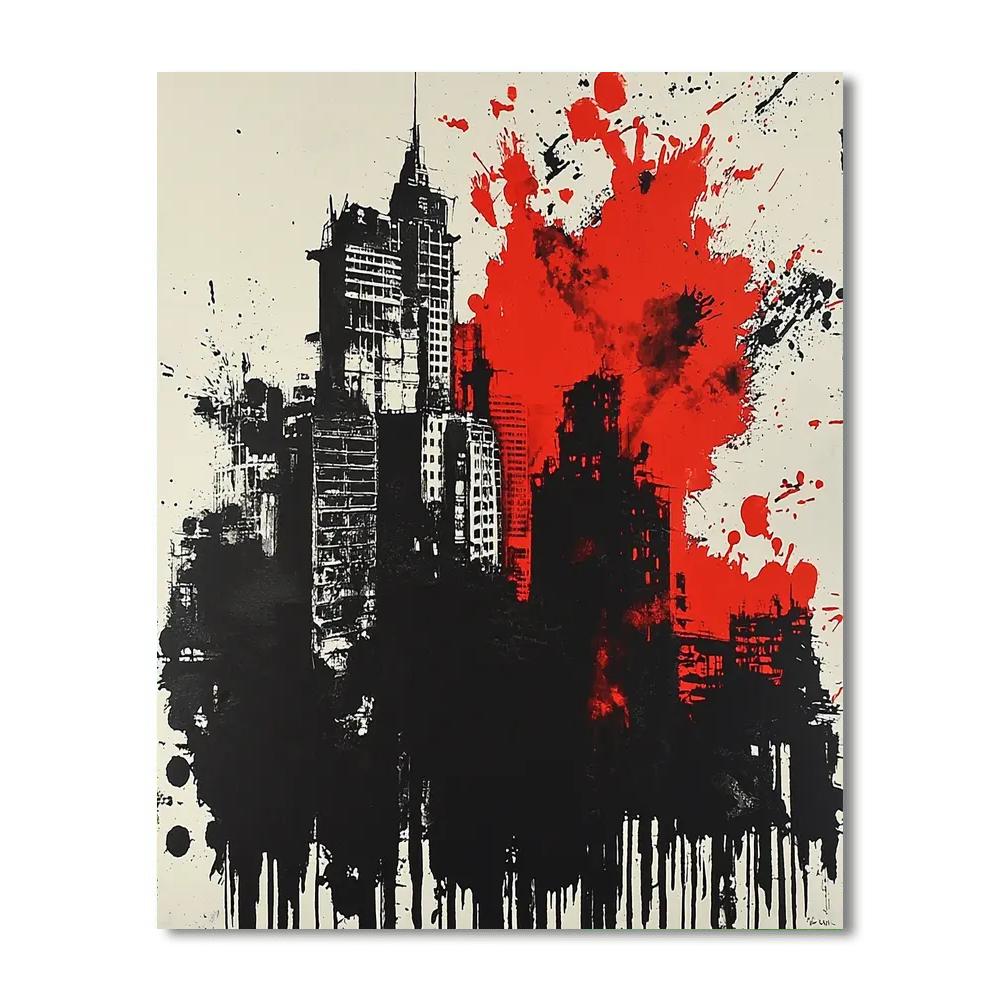 Banksy Inspired Urban Mirage  Numbered Painting Kits