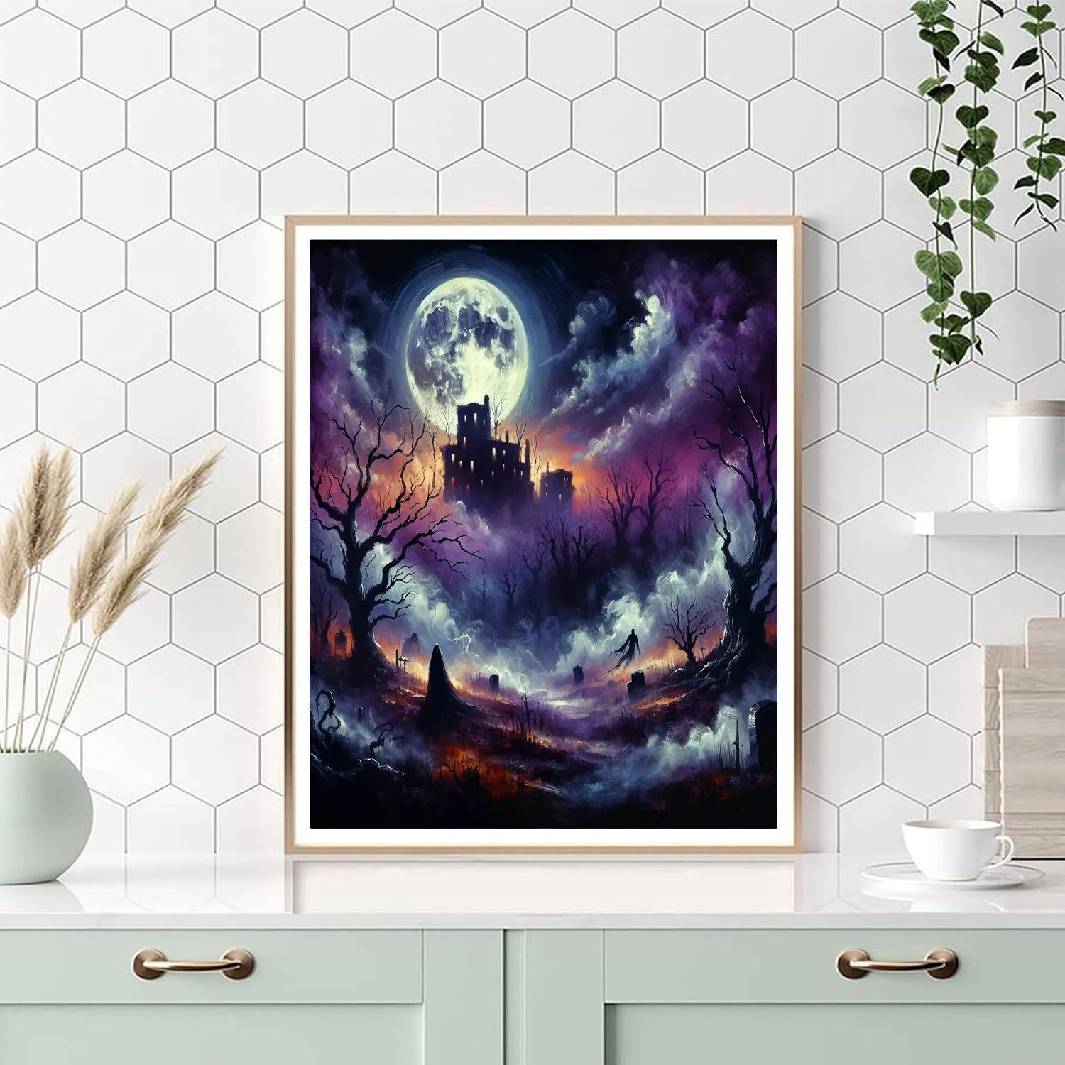 Halloween Night Mystery Number Painting