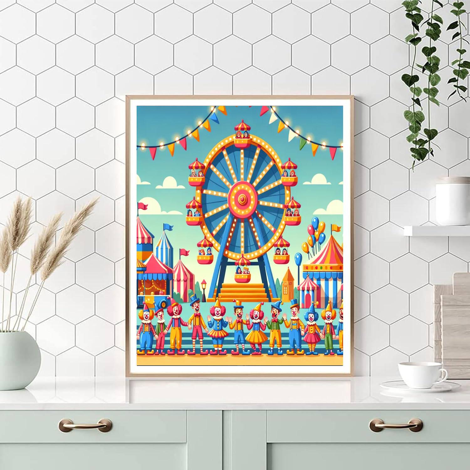 Carnival Caper Number Painting