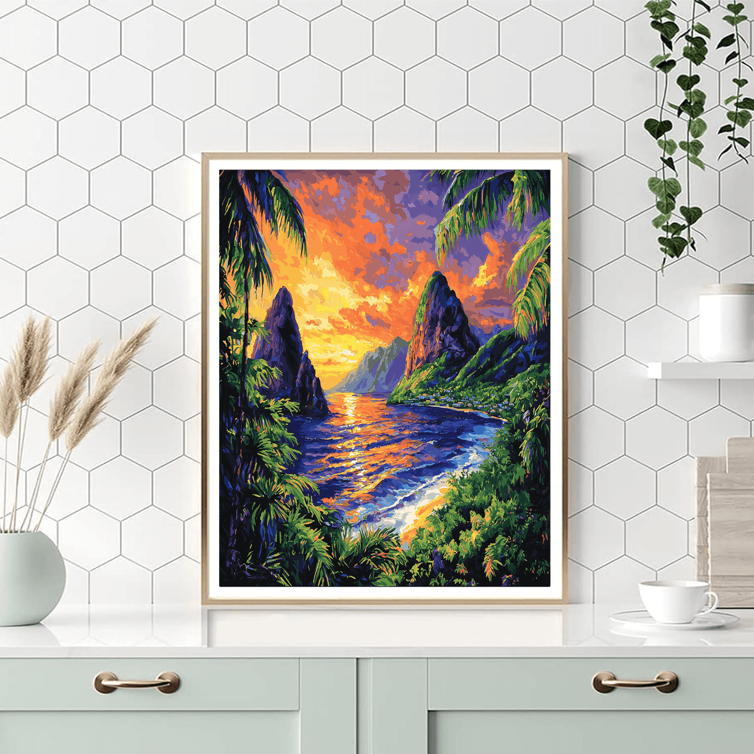 St. Lucia Pitons Paint By Numbers Kits