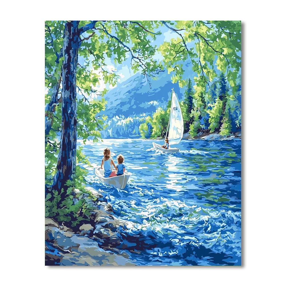 Sailing Together Painting Number Kit