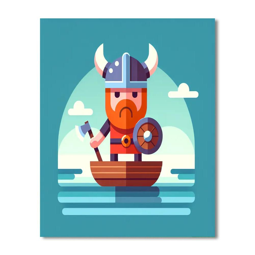 Historical Viking Voyage Paint By Number