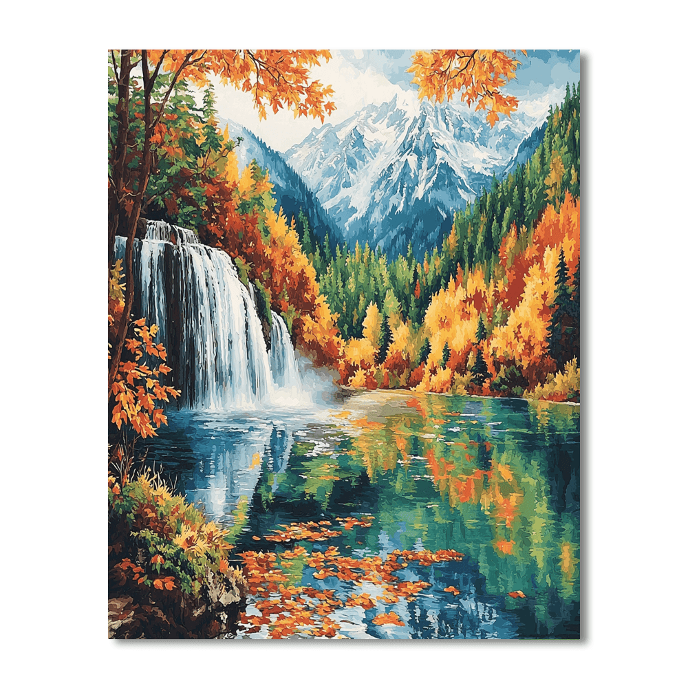 Jiuzhaigou Valley - China Painting By Numbers Kit