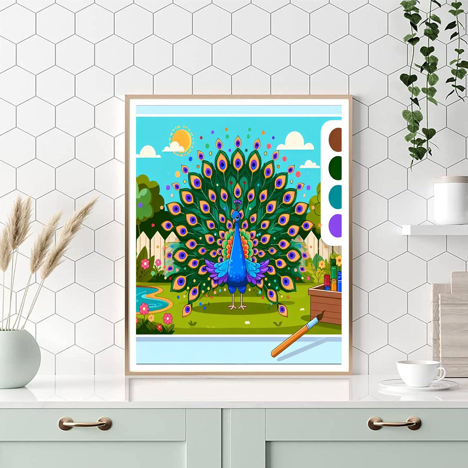 Peacock's Garden Gala Number Painting