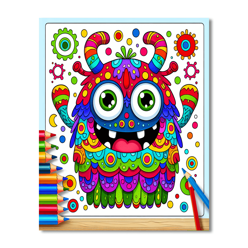 Giggle Monster Paint By Number