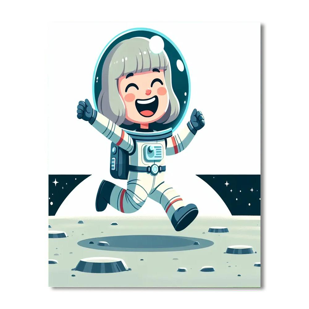 Lunar Leaps Painting By Numbers Kit
