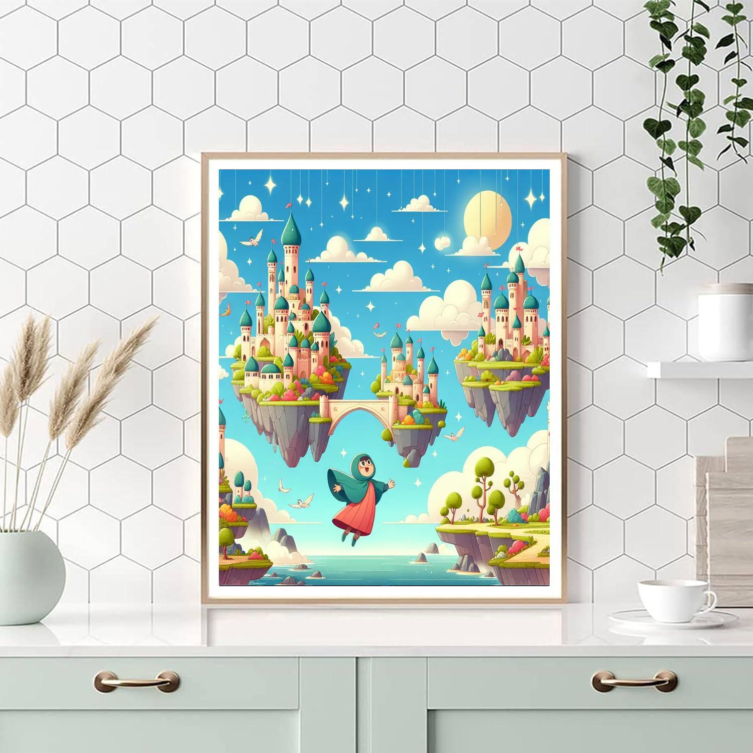 Floating Island Fantasy Paint By Numbers Kits