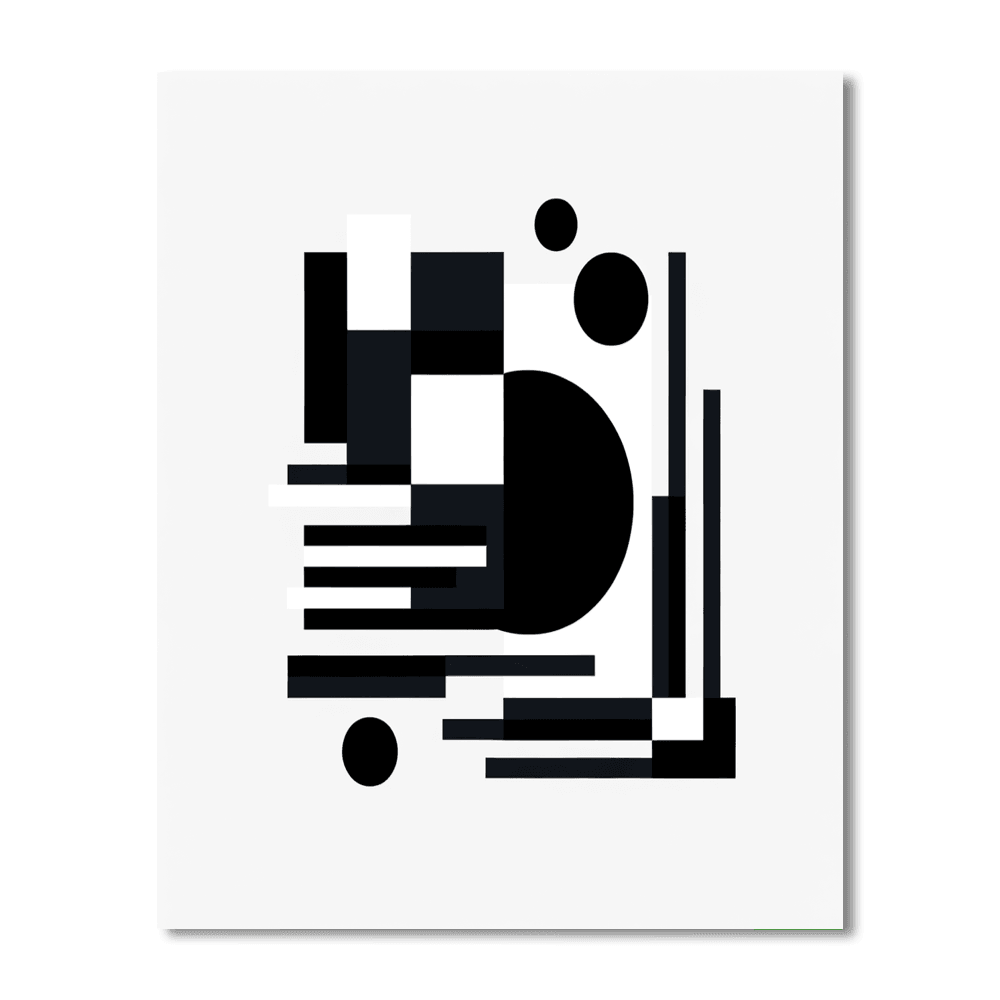 Minimalist Black And White Paint By Number