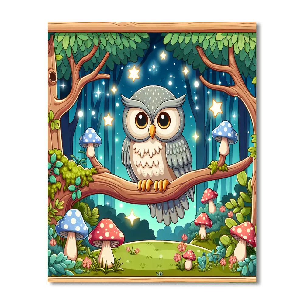 Forest Fables And Folklore Number Painting