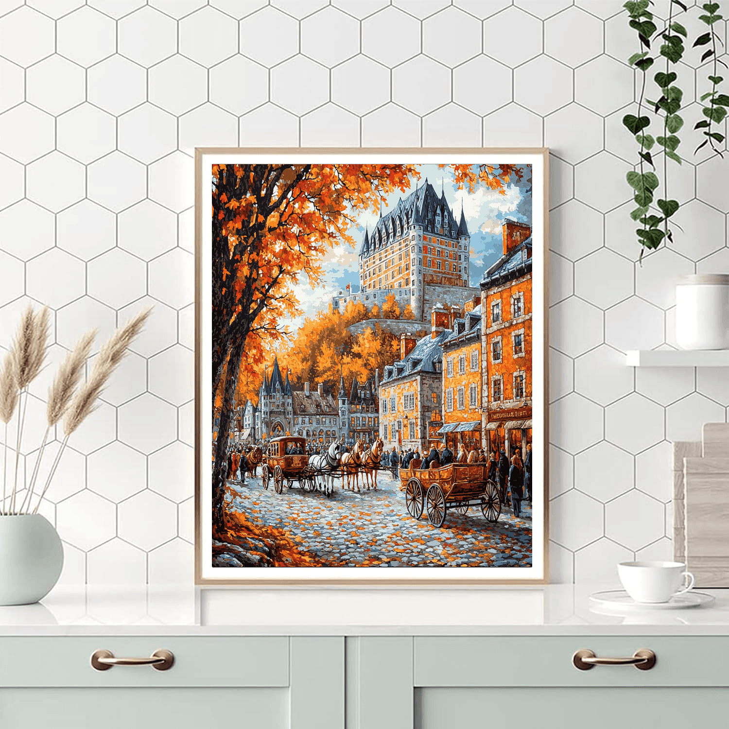 Old Quebec - Quebec City, Canada Numbered Painting Kits