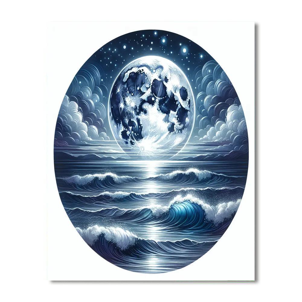 Mystical Lunar Tides Paint By Color