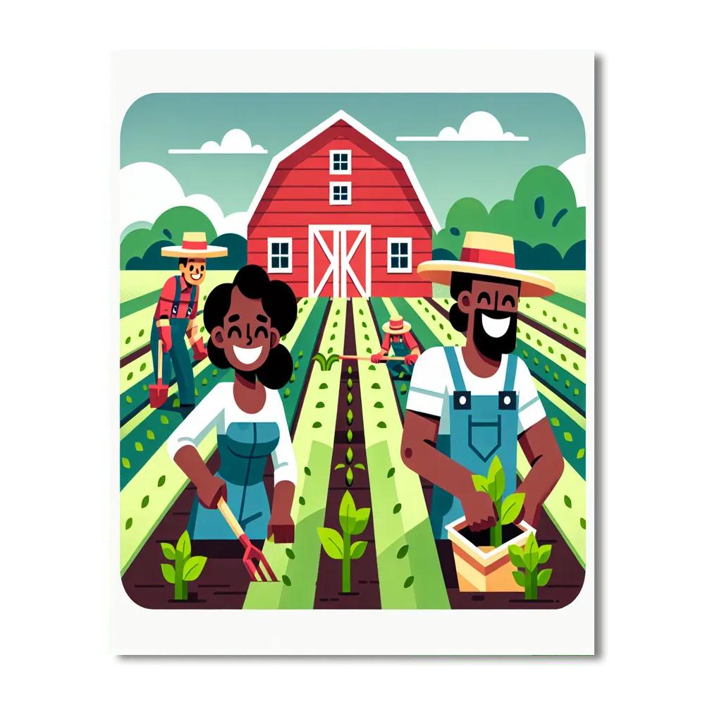 Happy Harvesters Numbered Painting Kits