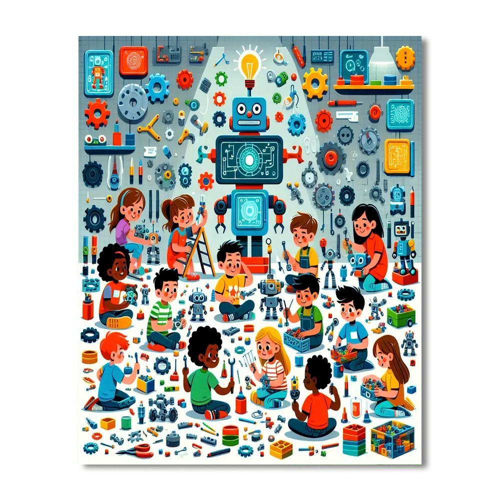 Robotics Pioneer Program Painting Number Kit