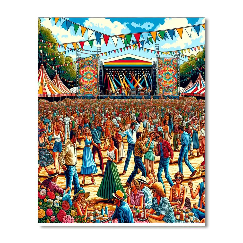 Lollapalooza Paris - France Number Painting