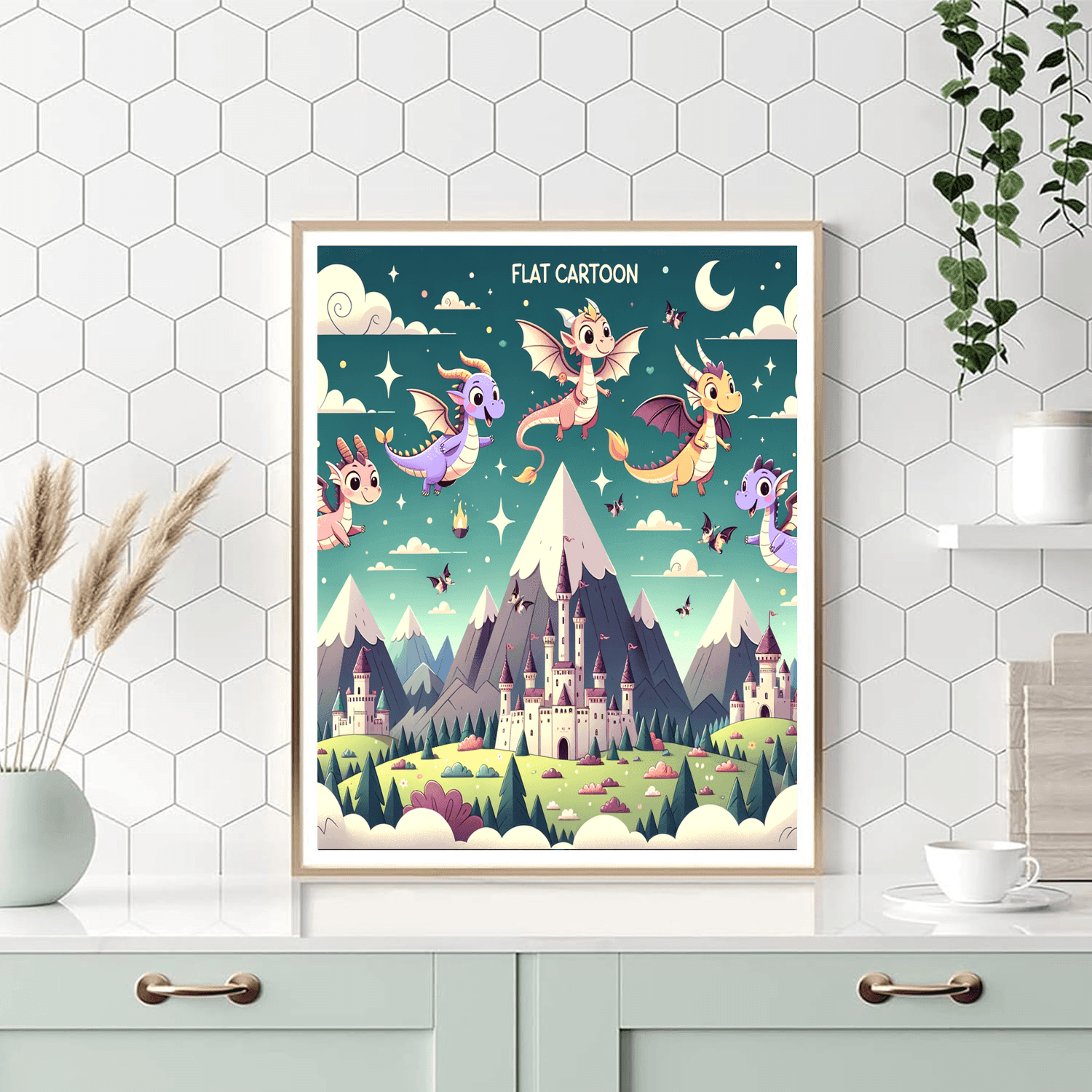 Magical Dragon Land Paint By Number